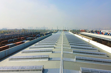 圓拱側開型電動排煙天窗